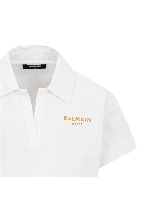 Camicia con logo BALMAIN KIDS | BY8B31 Z3658100BC